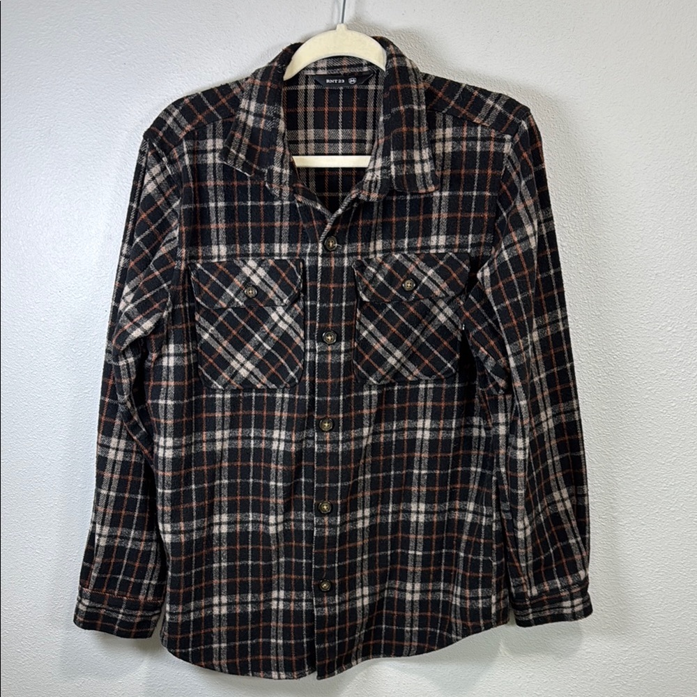 RNT23 Plaid Button-Up Shirt shaket western‎